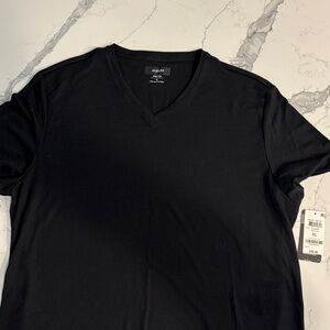 NEW XL Alfani V-neck Black T-shirt